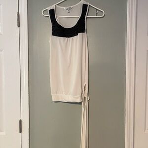 Speechless Black and White Tank Top